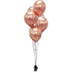 GoDan Balony chromowane Różowo-Złote, B&C, 30 cm, 50 szt.