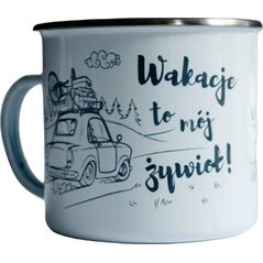 travelset Kubek emaliowany - Wakacje to mój ¿ywio³ (441944) - 5907751196257