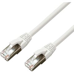 MicroConnect CAT6A S/FTP 0.5m White LSZH