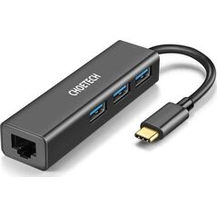 HUB USB Choetech 1x RJ-45  + 3x USB-A 3.0 (6971824970630)