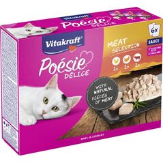 Vitakraft Vitakraft Poesie Deli z mięsem w sosie 6x85g