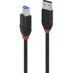 Kabel USB Lindy USB-A - USB-B 10 m Czarny (43227)