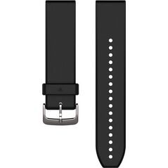 Garmin Pasek silikonowy na nadgarstek QuickFit 22 (czarny / srebrny) (010-12500-00)