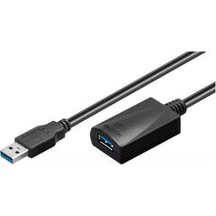 Kabel USB MicroConnect USB-A - USB-A 15 m Czarny (USB3.0AAF15A)