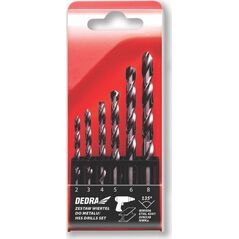 Wiertło Dedra Zestaw wierteł Dedra WMS06 6 szt. do metalu