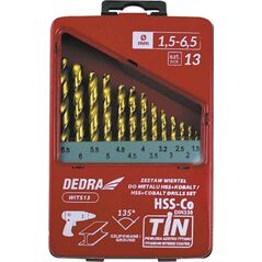 Wiertło Dedra Zestaw wierteł Dedra WITS13 13 szt. do metalu