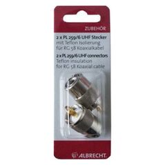 Albrecht Albrecht Stecker 2er-Blister ( PL259/6 Zweier-Blister Set )