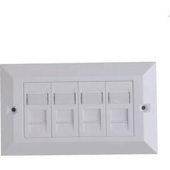 Lanview CAT6 Faceplate 4-port UK Type