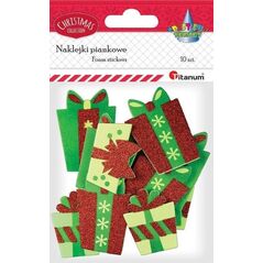 Titanum Naklejki piankowe prezenty mix 10szt