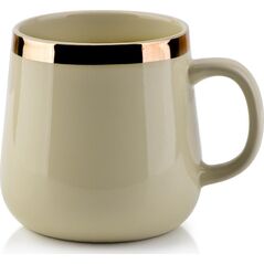 Affek Design Kubek 500ML Złoty Pasek H10x9x13cm Lumarko! (HTPT8000 Mondex) - 5902643388000