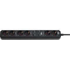 Listwa zasilająca Brennenstuhl Eco-Line WiFi 6 gniazd 1.5 m czarna (1159760936)