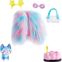 Lalka Barbie Mattel Extra - Zwierzątko, ubranko i akcesoria (HDJ40)