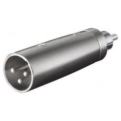 Goobay Adapter XLR - RCA (Cinch) srebrny (JAB-857178)