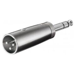 Adapter AV Goobay Jack 6.3mm - XLR srebrny (RB27515)