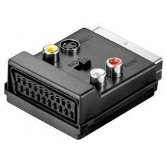Adapter AV Goobay Scart - Scart + Composite czarny (JAB-856731)