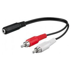 Adapter AV Goobay Jack 3.5mm - RCA (Cinch) czarny (JAB-855970)