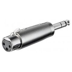 Adapter AV Goobay Adapter XLR, wtyk jack AUX stereo 6,35 mm na gniazdo XLR