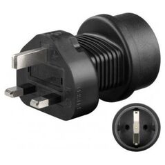 Goobay Adapter sieciowy UK, czarny