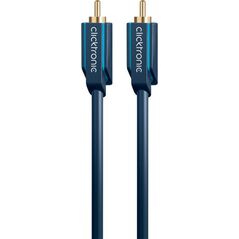 Kabel Clicktronic RCA (Cinch) - RCA (Cinch) 1m granatowy
