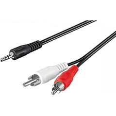 Kabel Goobay Jack 2.5mm - RCA (Cinch) x2 20m czarny (50779)