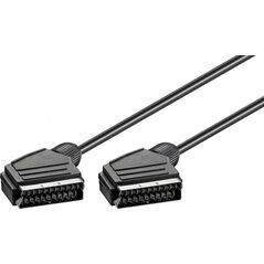 Kabel Goobay Scart - Scart 0.6m czarny (11762)