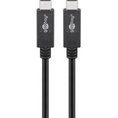 Kabel USB Goobay USB-A - USB-C 0.5 m Czarny (RB38872)