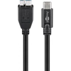 Kabel USB Goobay USB-C - micro-B 0.6 m Czarny (67995)
