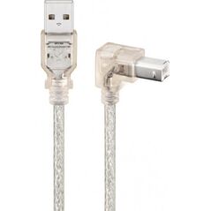 Kabel USB Goobay USB-A - USB-B 0.5 m Przezroczysty (JAB-758947)