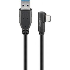 Kabel USB Goobay USB-A - USB-C 2 m Czarny (JAB-4410952)