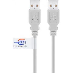 Kabel USB Goobay USB-A - USB-A 5 m Szary (JAB-854303)