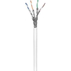 Goobay CAT 6 kabel sieciowy, S/FTP (PiMF), Biały - Długość kabla 100 m