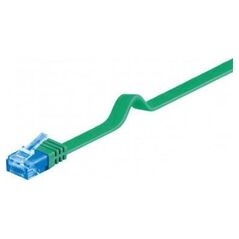 Goobay CAT 6A Płaska Kabel połączeniowy,U/UTP, Zielony - Długość kabla 5 m