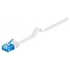 Goobay CAT 6A Płaska Kabel połączeniowy,U/UTP, Biały - Długość kabla 2 m