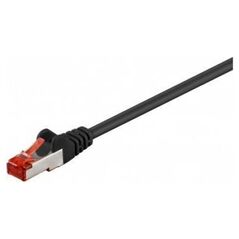 Goobay CAT 6 Kabel łączący, S/FTP (PiMF), czarny - Długość kabla 25 m