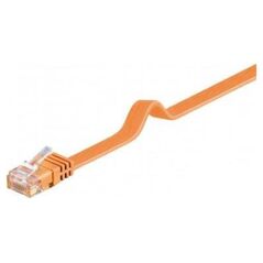 Goobay CAT 6Płaska Kabel połączeniowy,U/UTP, Pomarańczowy - Długość kabla 1.5 m