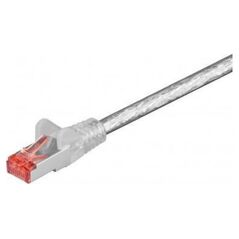 Goobay CAT 6 Kabel łączący, S/FTP (PiMF), Przezroczysty - Długość kabla 0.25 m