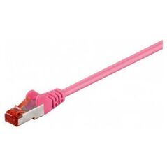 Goobay CAT 6 Kabel łączący, S/FTP (PiMF), Purpurowy - Długość kabla 0.15 m