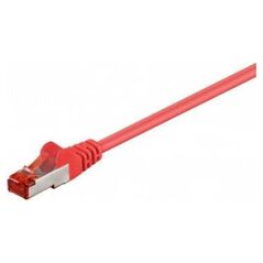 Goobay CAT 6 Kabel łączący, S/FTP (PiMF), Czerwony - Długość kabla 30 m