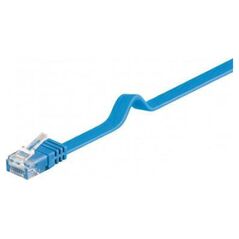 Goobay CAT 6Płaska Kabel połączeniowy,U/UTP, Niebieski - Długość kabla 1.5 m