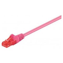 Goobay CAT 6Kabel łączący, U/UTP, Purpurowy - Długość kabla 0.5 m