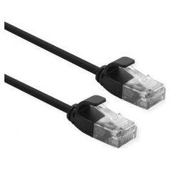 Roline Patchcord ROLINE data center UTP kat. 6A (klasa EA), LSOH, Slim, czarny, 3 m