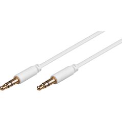 Kabel Goobay Jack 3.5mm - Jack 3.5mm 1m biały (69111)