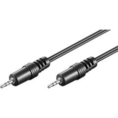 Kabel Goobay Jack 2.5mm - Jack 2.5mm 1.5m czarny (50457)