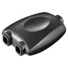 Adapter AV Goobay Cyfrowy rozdzielacz audio Toslink 1 na 2 czarny - Wersja kolorystyczna Czarny