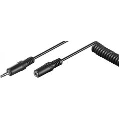 Kabel Goobay Jack 3.5mm - Jack 3.5mm 5m czarny (50017)