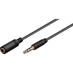 Kabel Goobay Jack 3.5mm - Jack 3.5mm 1.5m czarny (97116)