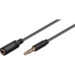 Kabel Goobay Jack 3.5mm - Jack 3.5mm 3m czarny (62480)