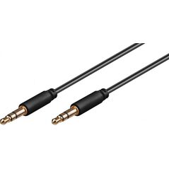 Kabel Goobay Jack 3.5mm - Jack 3.5mm 3m czarny (69108)