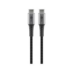 Kabel USB Goobay USB-C - USB-C 0.5 m Czarny (JAB-6985371)