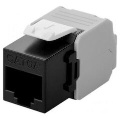 Goobay CAT 6A gniazdo Keystone RJ45, UTP, 500 MHz - Wersja kolorystyczna Czarny